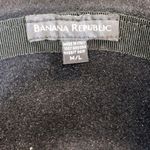 Banana Republic  Black Wool Fedora Hat M/L 100% Angora Rabbit Hair Made in Italy Photo 3