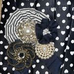 EXPRESS  Heart Shape Polka Dot Clutch Photo 8