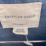 American Eagle boyfriend Jean buttons shirt size MEDIUM NEW Blue Photo 10