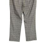 ZARA  Checkered Plaid High Rise Trouser Dress Pant Belt Loops Cuffed Hems 4 Grey Photo 9
