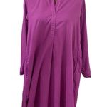 Xirena Blayke cotton poplin shirt dress in purple wine size XS Photo 2