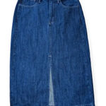 J.Crew Denim Midi Skirt High Rise Jean Skirt Trendy Size 28 Photo 0