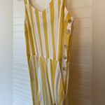 Joules Yellow White Stripe V Photo 1