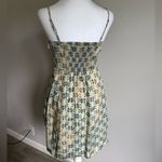 Moulinette Soeurs Anthropologie Moulinette Sours Cream Blue Print Silk A-Line Sundress Womens 2 Photo 4