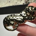 Danecraft Wild Cat Gold Tone & Black Brooch Pin Photo 5