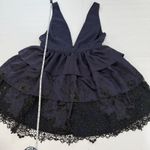 Lovers + Friends NWT‎  Revolve Navy Blue Cleo Lace Mini Dress Size MEDIUM Photo 8