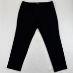 Eileen Fisher  Black Viscose Nylon Lycra Knit Pants Elastic Waist Size L Photo 0