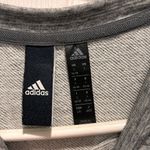 Adidas  Women's Tank‎ Top Large Grey Side Slits High Neck French Terry Material Photo 5