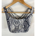 Onzie NWOT  YOGA #354 WHITE COBRA CHIC BRA SZ S/M Photo 2