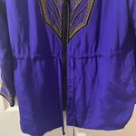 Bob Mackie Vintage  Vibrant Purple Silk Embroidered Jacket, Size M Photo 3
