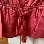 J.Crew  Women's Flutter Sleeve V-Neck Coral Top size LP Photo 2