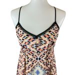 Greylin  Silk Maxi Dress Sleeveless Aztec Print Boho Festival Summer Small Photo 1