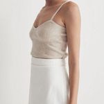 Madewell  - NWT Denim High-Waist Straight Mini Skirt in Tile White Sz 24 Photo 3