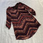 Lush Clothing Lush v-neck shift mini dress with bold patterns. Photo 5