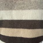 Old Navy Y2K  Lambswool Brown stripe turtleneck sweater size MEDIUM Photo 8