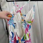 La Blanca Women’s 6 White Floral Strappy One Piece Swim Photo 4