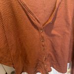 Urban Outfitters UO out from under maroon waffle knot oversized jojo long sleeve top Photo 7