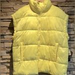 FP MOVEMENT In A Bubble Oversize Puffer Vest Color: Lemon Size:L NWT Yellow Size L Photo 0