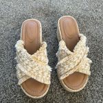 Universal Threads Universal Thread Criss Cross Woven Platform Sandals Photo 1