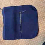 Noonday navy with sequin foldover clutch with hand embroidery Blue Photo 1
