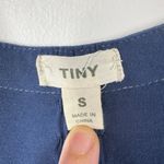 Anthropologie Tiny Dress Women S Blue White Floral Embroidery Button Up Western Boho Festival Photo 3