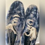Keds Blue and White Tie Dye Canvas Shoes Photo 5