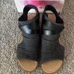 Not Rated  Black and Tan Strappy Sandals Photo 2