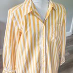 Style & Co Lemon Stripes Shirt Dress Photo 1
