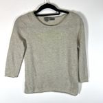 360 Cashmere Skull Cashmere Sweater Womens XS Black 360 Crew Neck Pullover Long Sleeve Beige Photo 1