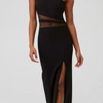 Likely  Nolita One Shoulder Mesh Panel Evening Gown Black Womens Size 0 Photo 2