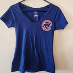 Chicago Cubs Shirt Blue #9 Baez MLB Sportswear size womens small Photo 0