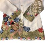 Citron Santa Monica Jacket Womens M Used Silk Linen Size M Photo 6