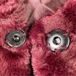 BCX  Dress Fur Super Soft Color Wine Shrug Size Small Photo 4