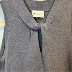 Milly Dress Knit Chambray Twist Flare Dress Sz XS/S EUC Gray-Blue Color Photo 6