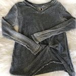 True Craft Tie Up Acid wash Sweater  Photo 0