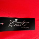 NWT Kivenst High Neck Sleeveless Maxi Dress Flowing Chiffon Layers Orange Size M Photo 2