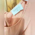 Everly  Flutter Sleeveless Round Neck Tie Back Silky size Small- Orange Photo 5