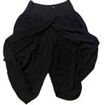 Elevenses Anthropologie  Black Slit Leg Gaucho Capri Pants. Viscose/Rayon Size 8 Photo 6