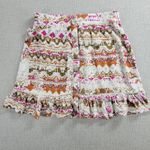 Shyanne Womens Skirt Size S Multicolor Abstract Southwestern Ruffles Lace Trim Photo 15