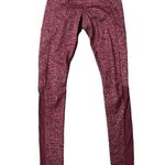 Athleta Size XS Exhale Heel Tight Leggings SoftLuxe Stash Pockets Maroon Heather Photo 3