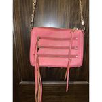 Rebecca Minkoff Moto Mini 3 Zippers Crossbody Bag Coral Pink Photo 3
