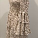 SheIn Curve Cream Floral Off the Shoulder Peasant Dress Sz 3X Like New Photo 1