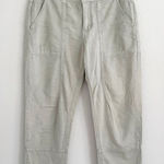 Anthropologie Mint Green Button Zip Fly High Rise Utility Cargo Pant Size 2 Photo 0