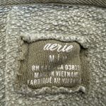 Aerie Casual Hoodie Olive Pockets Ribbed Sides Photo 1