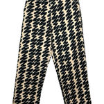 Obey  Women’s Brighton Wavy Print Carpenter Pants Beige/Black Size 25 Photo 0
