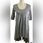 Free People Free‎ People Beach Women’s Gray Drippy Hi Low Hem Jersey Tunic Dress Size Small Photo 12