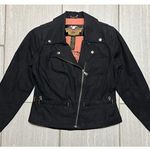 Harley Davidson Riding Gear Jacket Women’s Small Embroidered Logo Full Zip Black Photo 0