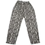 ALC Frank A.L.C. Pants Womens 0 Black White Snake Print Elijah Stretch Tapered Ankle‎ Photo 4