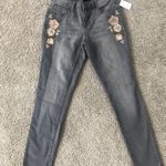 Earl Jean Floral Print Skinny Jeans Size 6 Photo 0