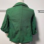 Anthropologie Tulle Green Jacket Size Small Cropped Lined Career Classic Top Photo 3
